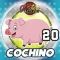 Resultado 20 Cochino de Loto Chaima el 2026-06-12 a las 13:00