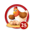 Resultado 25 Gallina de Lotto Gato el 2026-07-11 a las 15:10